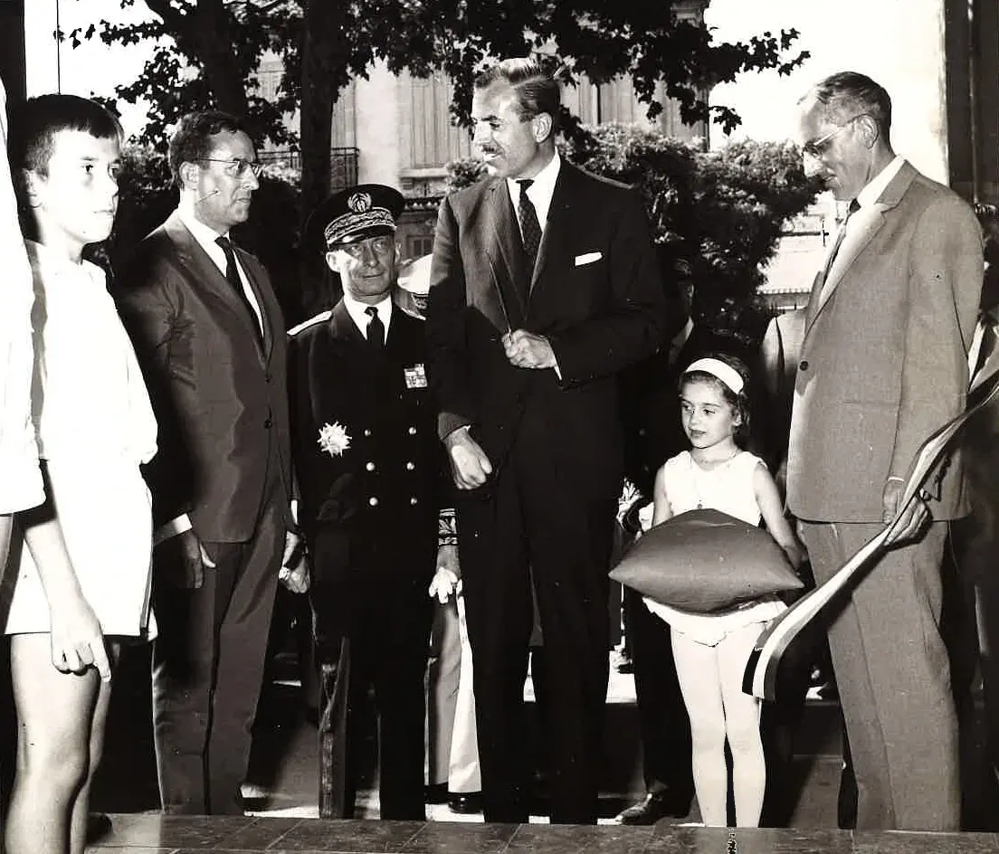 Photo d'après-guerre - Inauguration d'une maison des jeunes