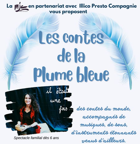 Conte plume bleue