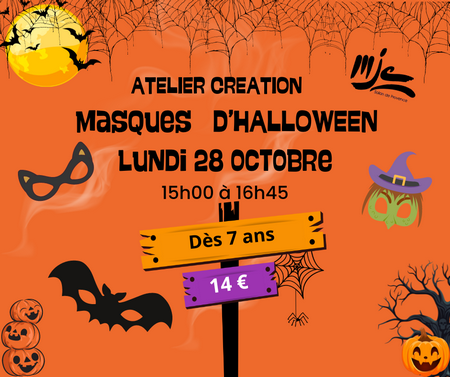 Masque halloween 7 ans