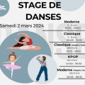 Stage danses mars 2024